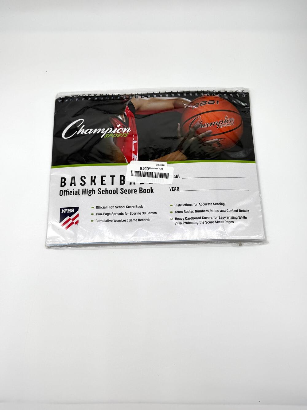 Champion Sports Basketball Official High School Score Book NFHS New Scorebook